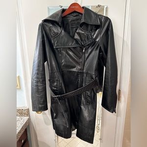 Kenneth Cole leather trench M
